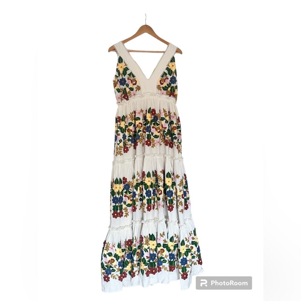 NWT Sezane Reetika Dress multicolor floral 38 / 6 - Picture 9 of 9